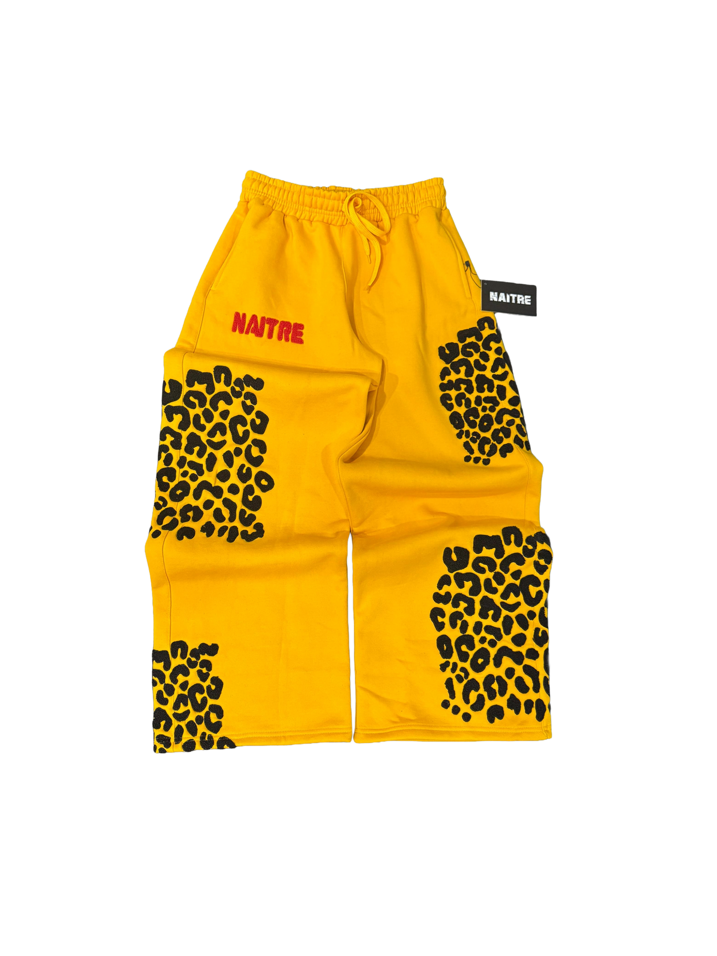 Leopard Baggy Sweats (Yellow)